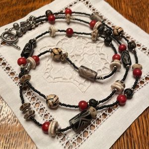 Handmade beaded necklace